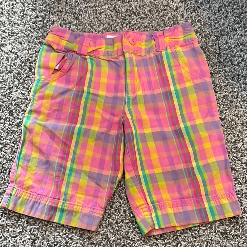 Cherokee Multicolor Plaid Kids Shorts - Picture 1 of 8